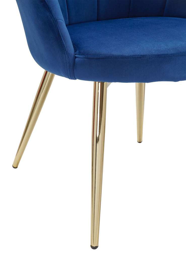 Sessel Tulpe Samt blau