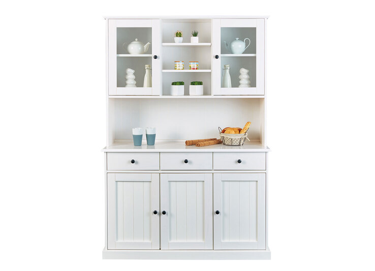Buffet Jacob 56.1 Kiefer massiv weiß lackiert 131 x 191 x 45 cm