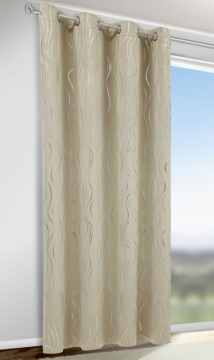 Ösenschal Monaco Creme135 x 245 cm