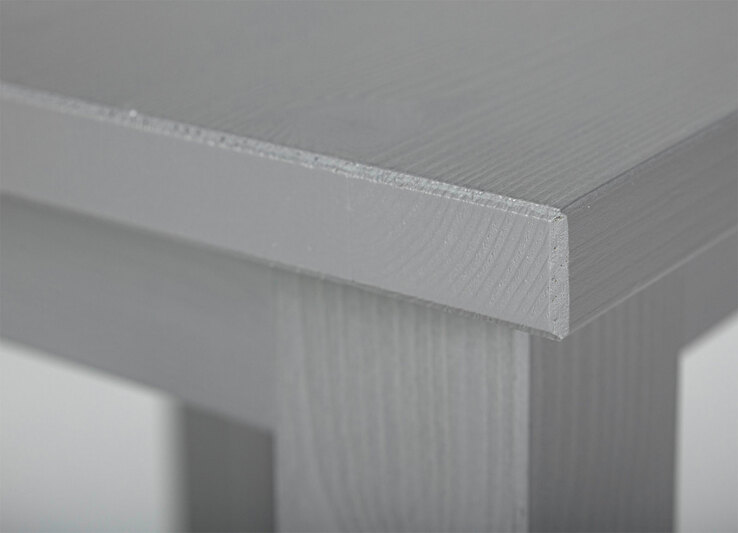 Beistelltisch Lennart Massivholz grau 45x55x45 cm