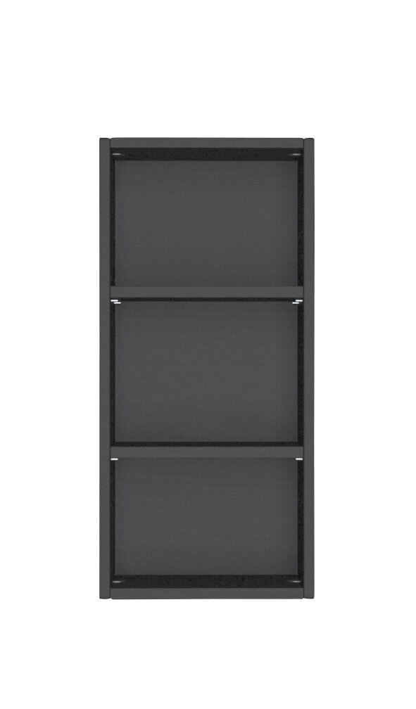 Hängeregal Davos Front Grau Matt/Korpus Graphit 30x64x18 cm