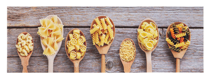 Küchenläufer Pasta Mehrfarbig 50 x 150 cm