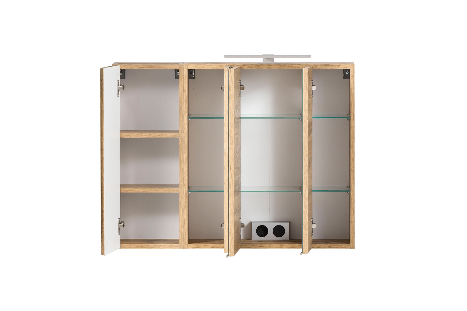 Spiegelschrank Gent braun MDF-Tür rechts B/H/T 85x64x20 cm 