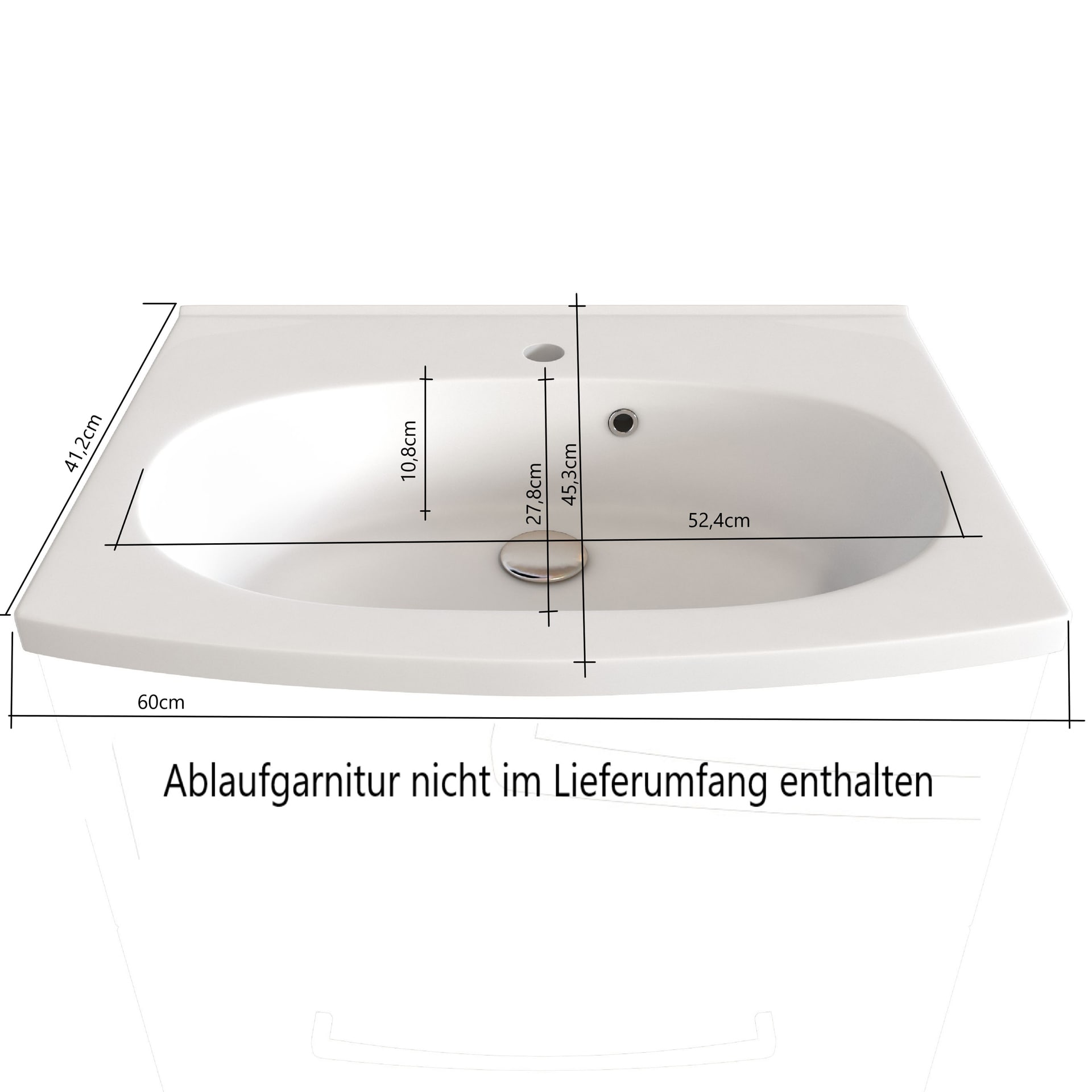 Badkombination Limburg braun B/H/T 120x200x45 cm 