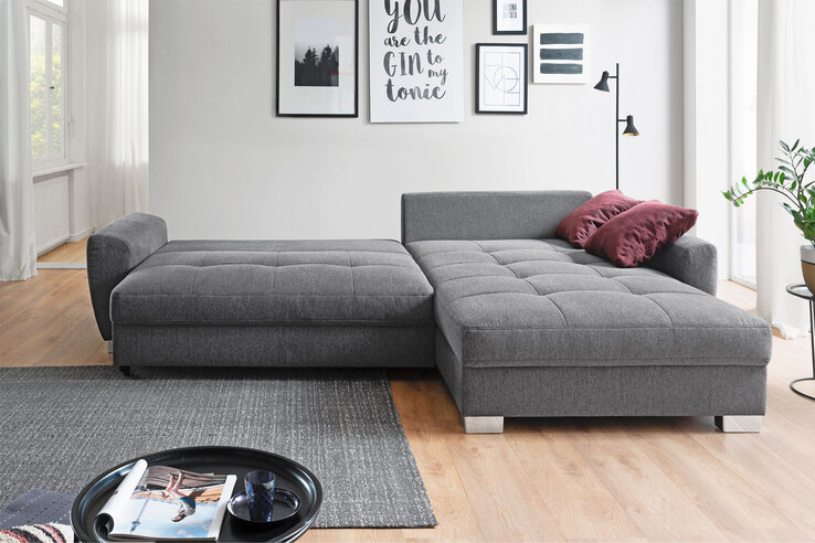 Ecksofa Harry StellmaB ca. 323 x 211 cm Anthrazit
