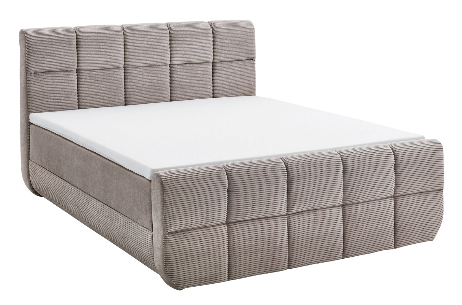 Boxspringbett Siena 180 x 200 cm taupe