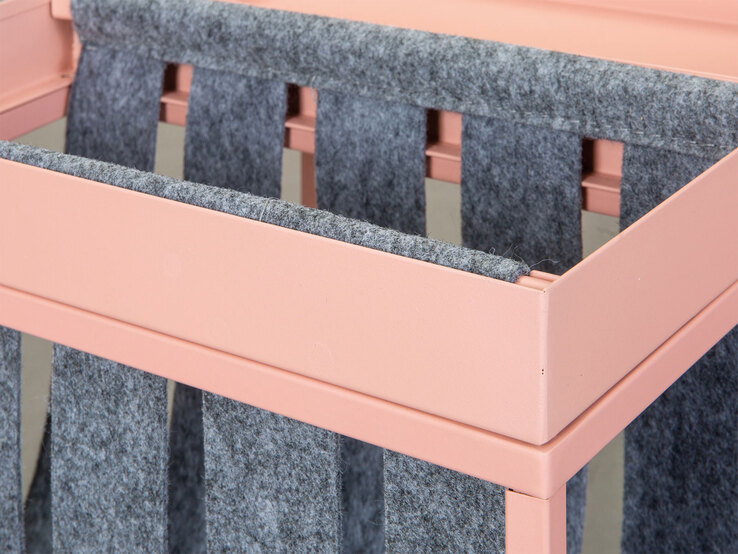 Beistelltisch Till MAGAZIN 35 x 40 x 35 cm Metall rosa