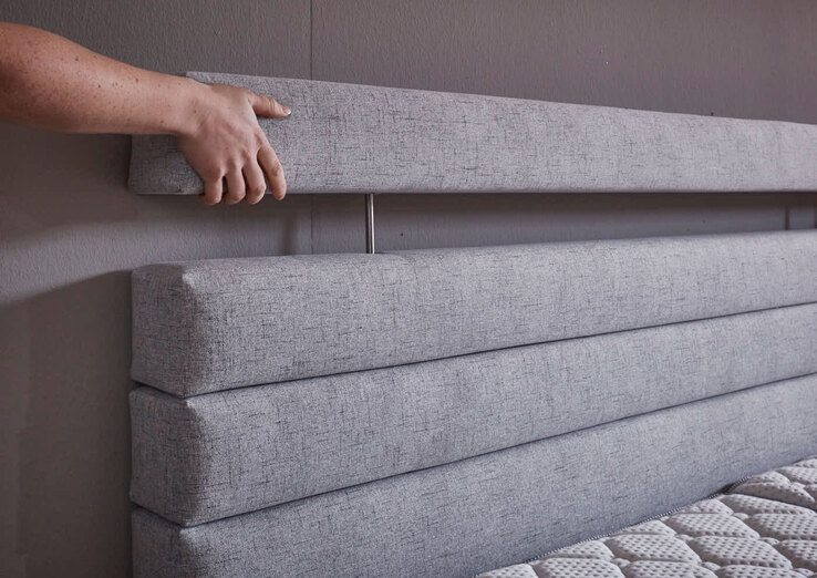 Boxspringbett Vernon Silber 180 x 200 cm