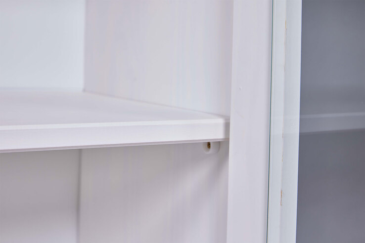 Vitrine Jacob Kiefer massiv lackiert 90 x 190 x 38,4 cm
