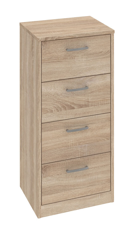 Kommode Mega Typ 139 Eiche-Sägerau-Dekor 38,1 x 84,8 x 36,5 cm