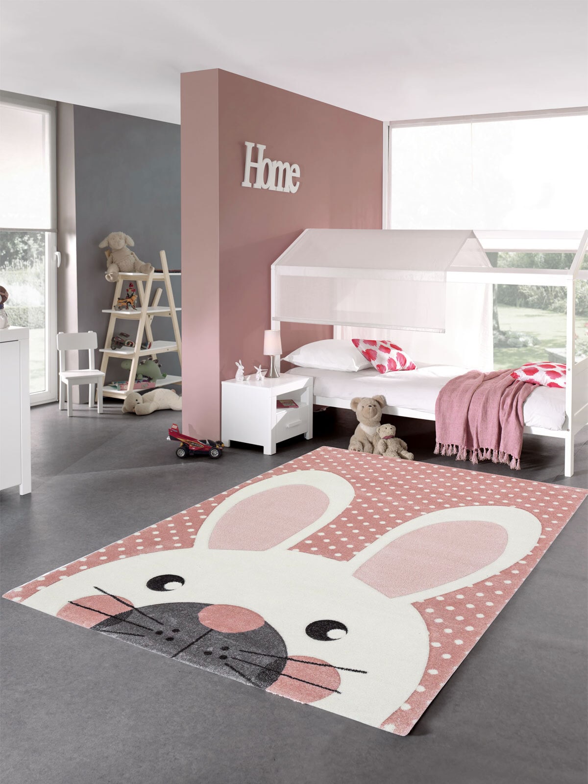 Teppich Rabbit Rosa 120 x 170 cm