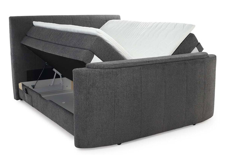 Boxspringbett Bel Air180 x 200 cm dunkelgrau