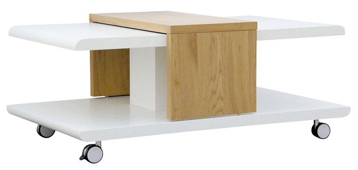 Couchtisch Arian Dekor Wildeiche/weiß 110x45x66 cm