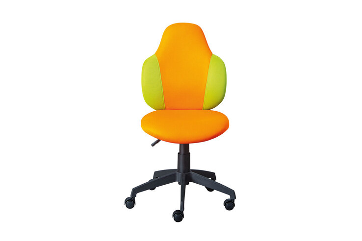 Kinderstuhl Jeremy orange/grün 52 x 92-102 x 56 cm