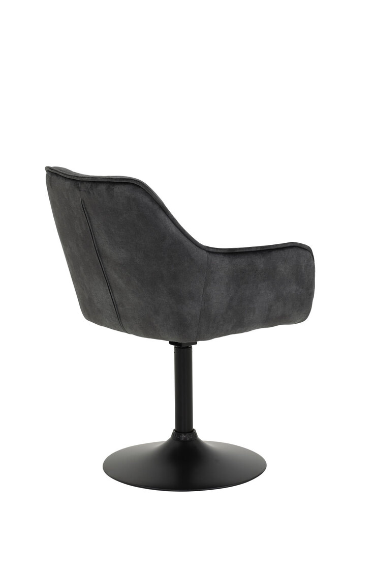 Stuhl BIRTE, Samtvelour Vintage Anthrazit