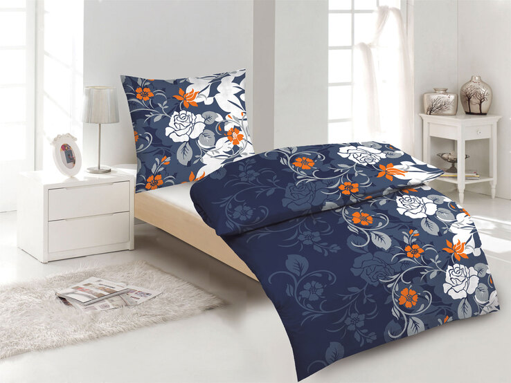2er Set Microfaser Bettwäsche Blue 135 x 200 cm
