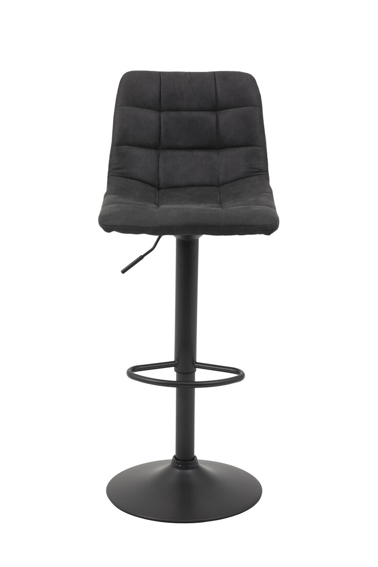 Barhocker Yvonne Stoffbezug Vintage Anthrazit 43x91x44 cm