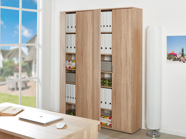 Mehrzweckschrank Bastian Dekor Sonoma-Eiche 70x189x34 cm