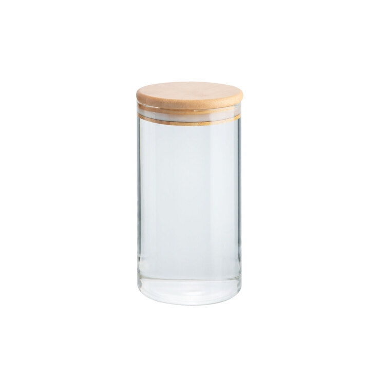 Vorratsglas 800 ml Borosilikatglas/Bambus