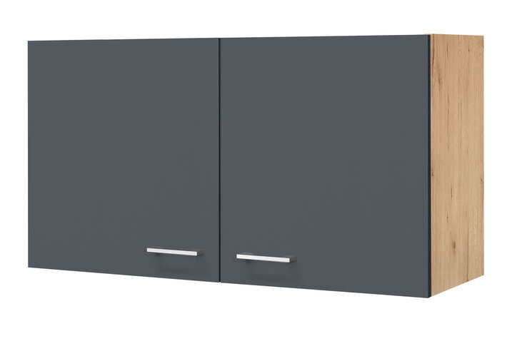 Hängeschrank Tiago Basaltgrau/Braun 100 x 54 x 32 cm