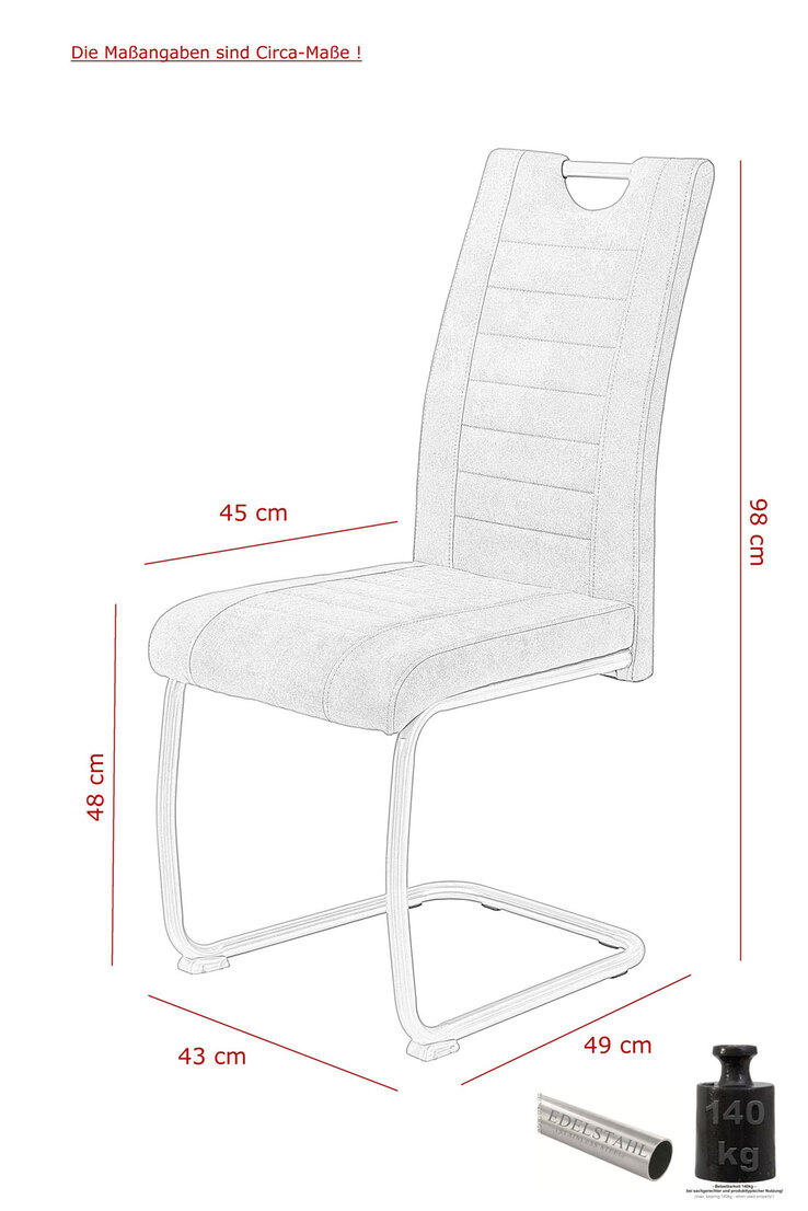 Tischgruppe Ulla 5-teilig Sonoma Eiche Optik/Microfaser Schlamm
