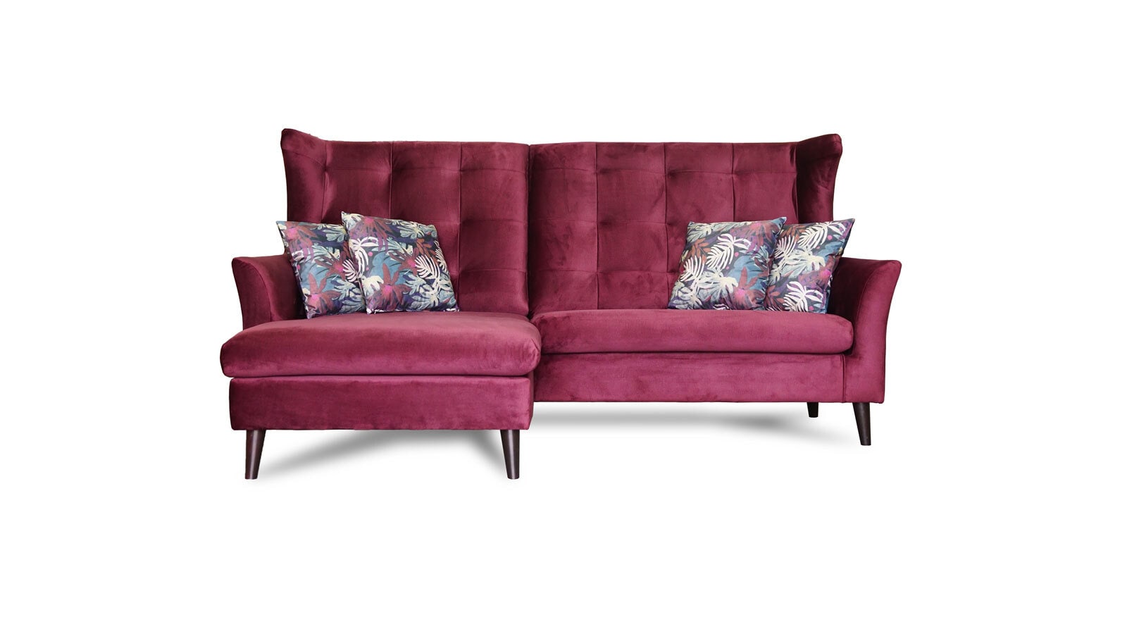 Ecksofa Lyon, Burgund rot