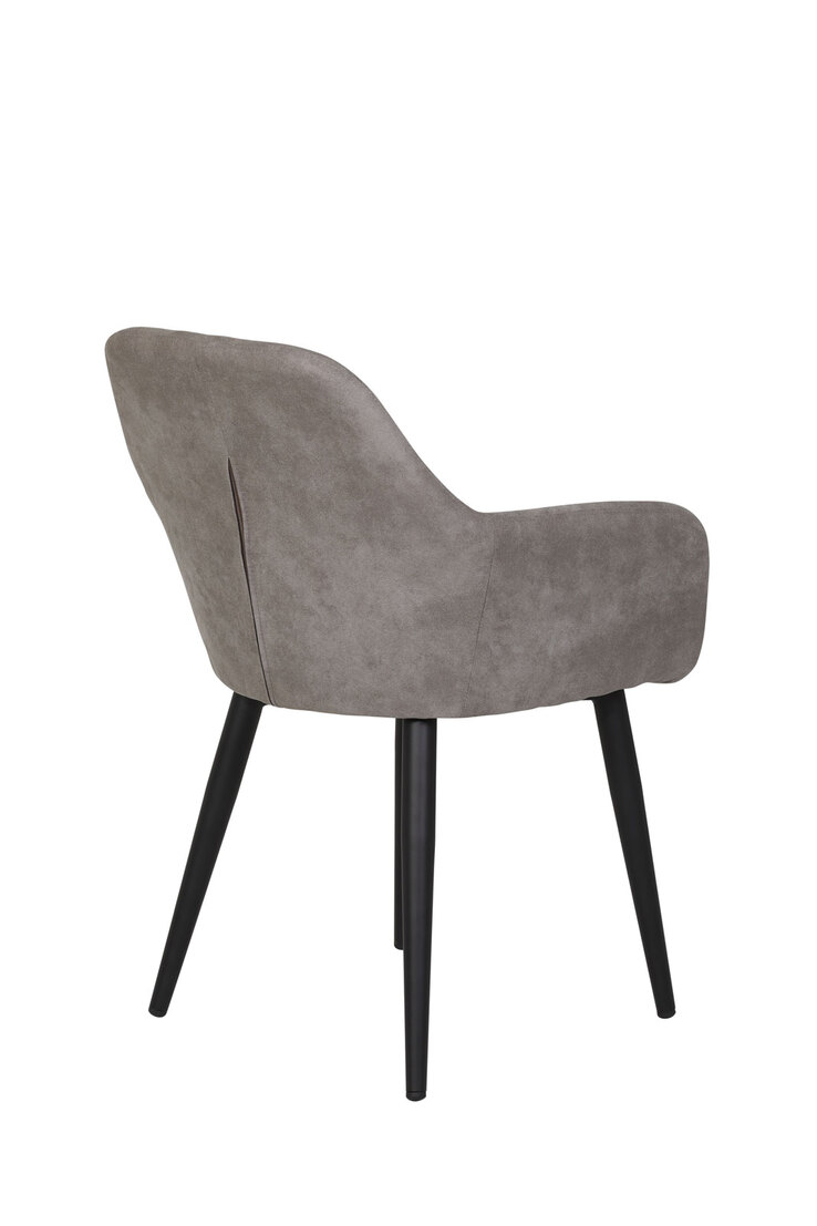 Stuhl Roberta 2er Set grau 55x82x60 cm