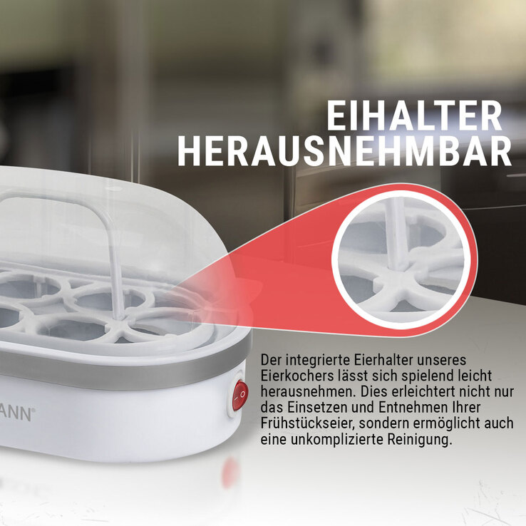 BOMANN Eierkocher EK 5022 CB Weiß 400 Watt