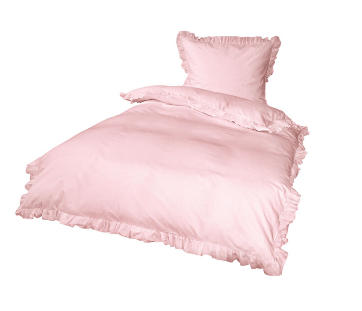 2er Set - Bettwäsche mit Rüschen Rosa