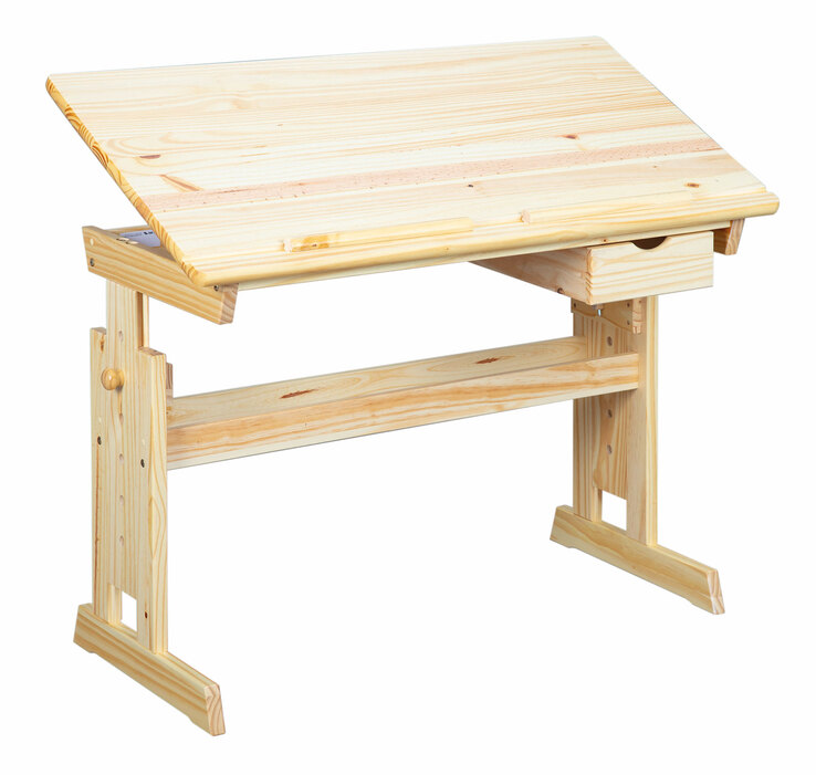 Kinder Schreibtisch Christian 109 x 55 cm Kiefer Natur