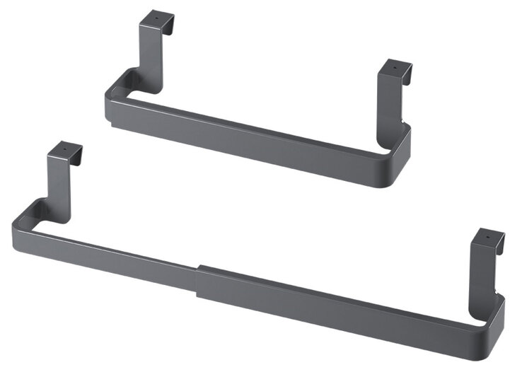 metaltex Handtuchhalter Flex-Bar ausziehbar grau Kunststoff