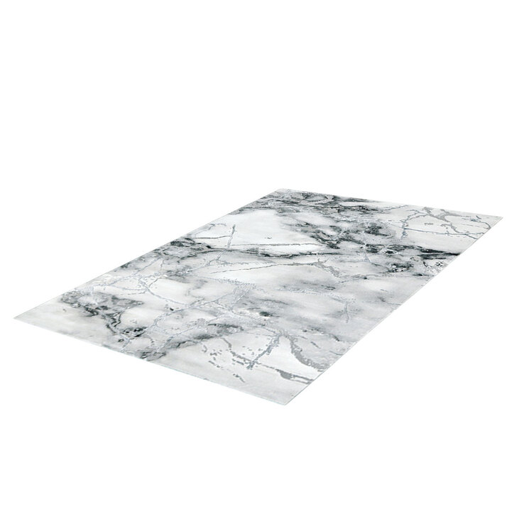 Webteppich Craft Marmor 120 x 170 cm grau