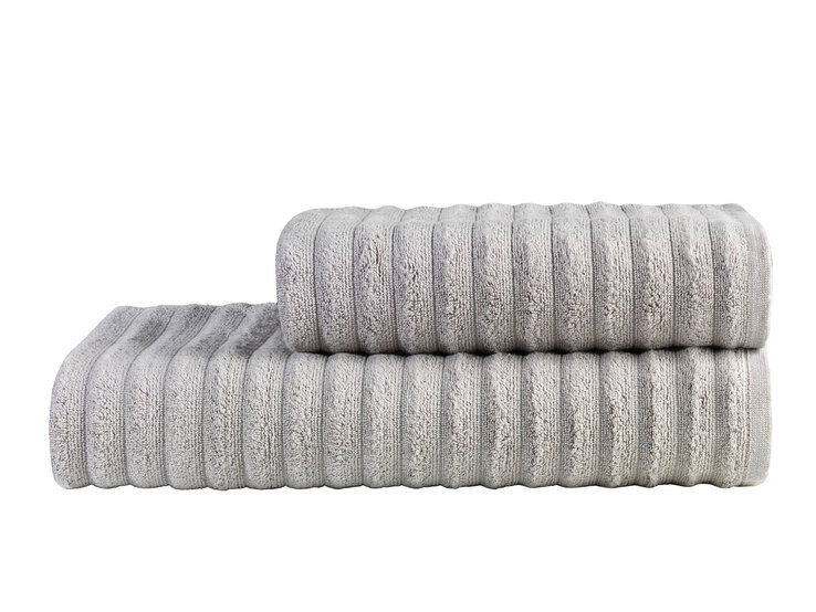 Handtuch Wave Grau ca. 50 x 100 cm