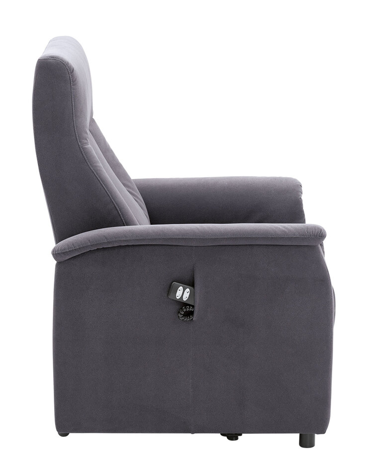 Fernsehsessel Silas Mikrofaser Bull Grey