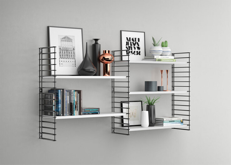 metaltex Bücherregal Tomado Erweiterungsset 68x68x21 cm