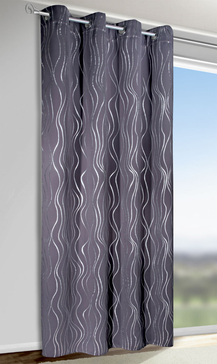 Ösenschal Monaco Grau 135 x 245 cm