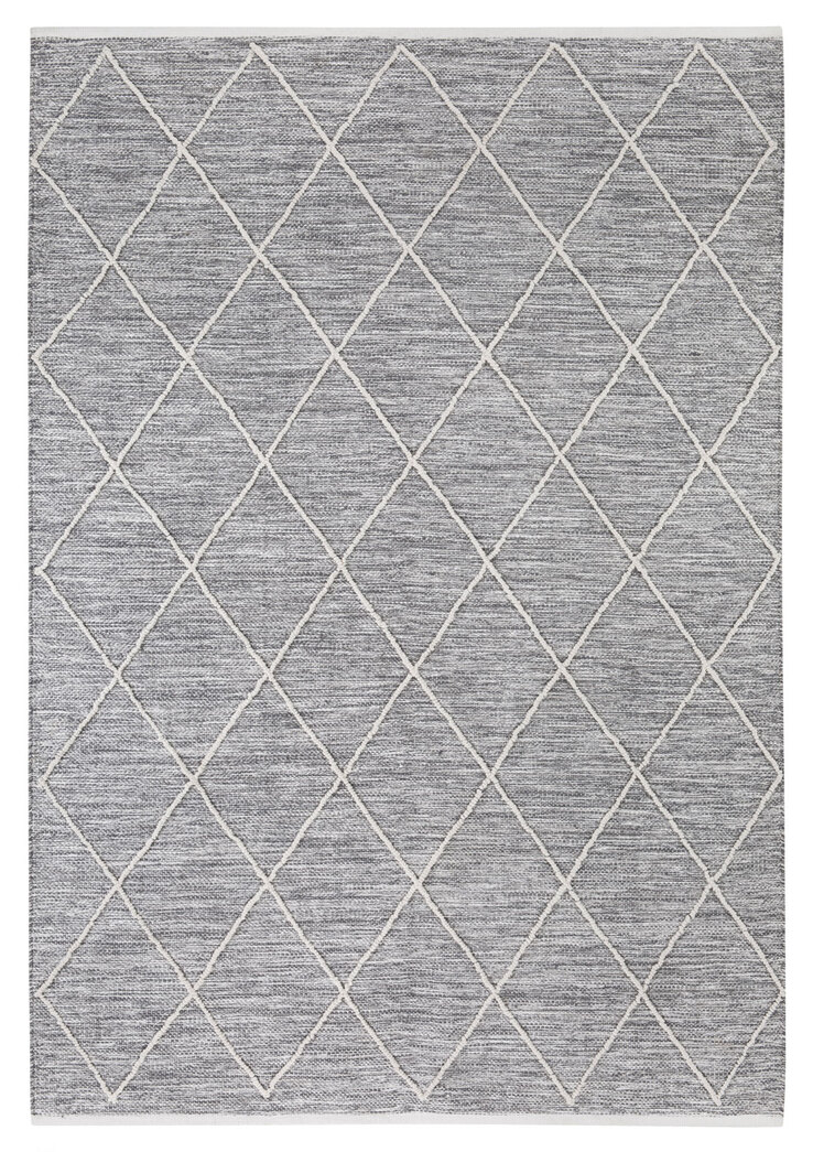 Kelim-Teppich Trelleborg 170 x 240 cm Grau