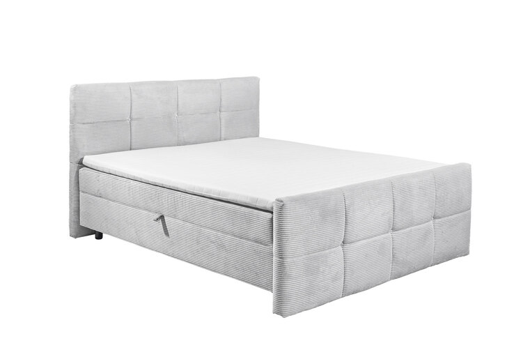 Polsterbett Tijuana 180x117x225 cm Bezug Cord grau