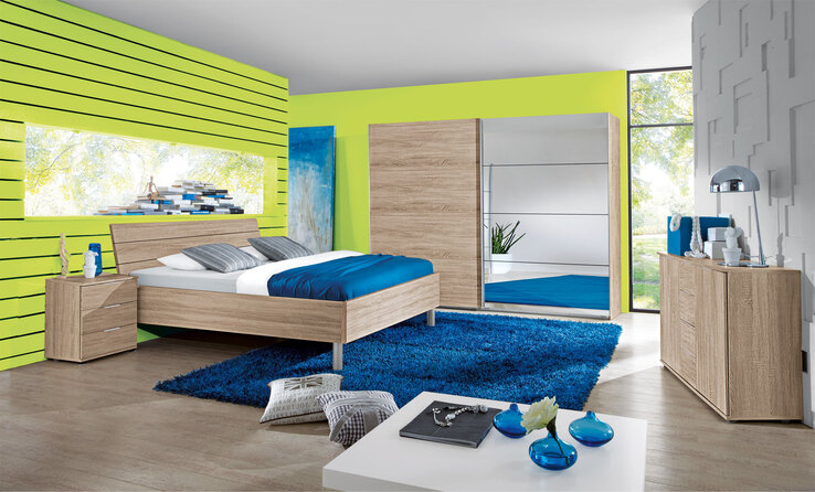Bettgestell Easy Beds Eiche sägerau Nachbildung ca. 180 x 200 cm