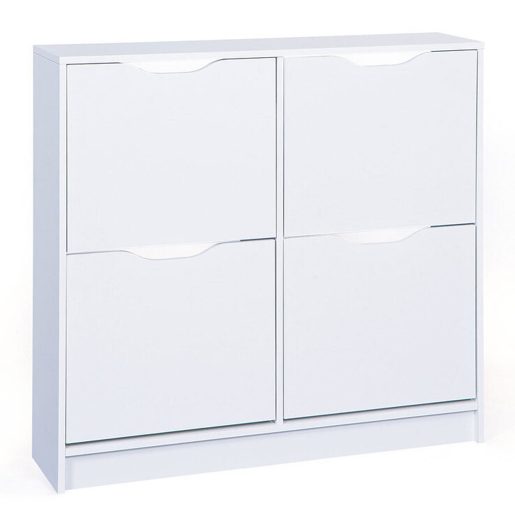 Schuhschrank Noah 8-B 100x90cm weiß