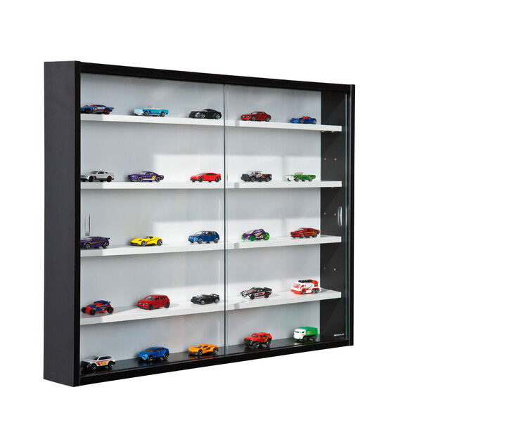 Sammlervitrine Stefan Schwarz/Weiß 80x60x9,5 cm