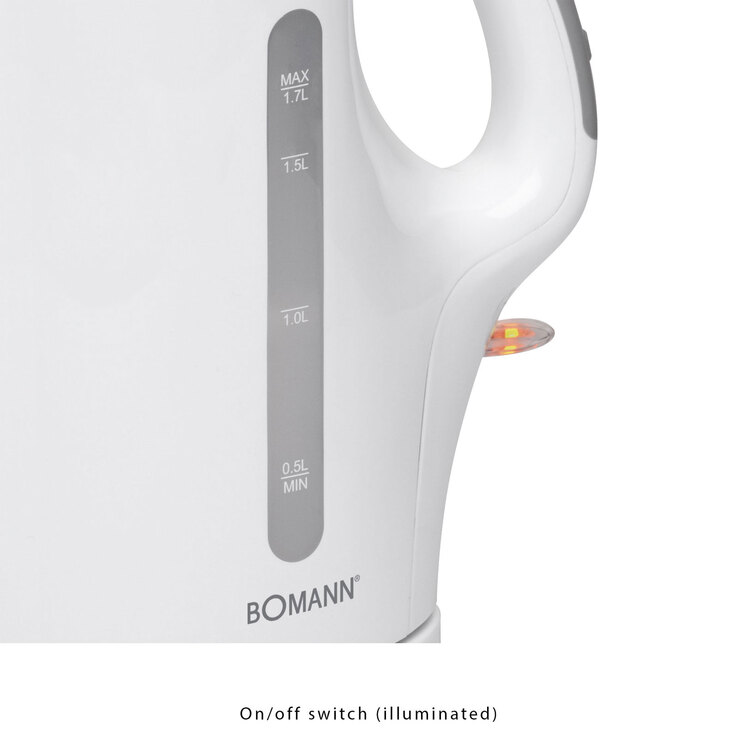 BOMANN Wasserkocher WK 5011 CB 1,7 Liter weiß