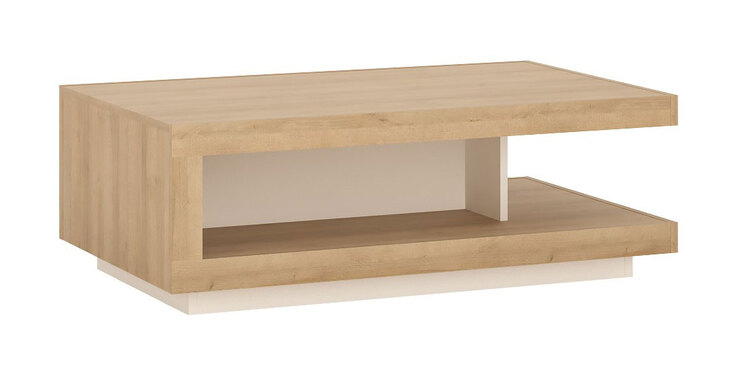 Couchtisch Lyon Riviera Eiche-Optik/Alpinweiß 106x37x68 cm