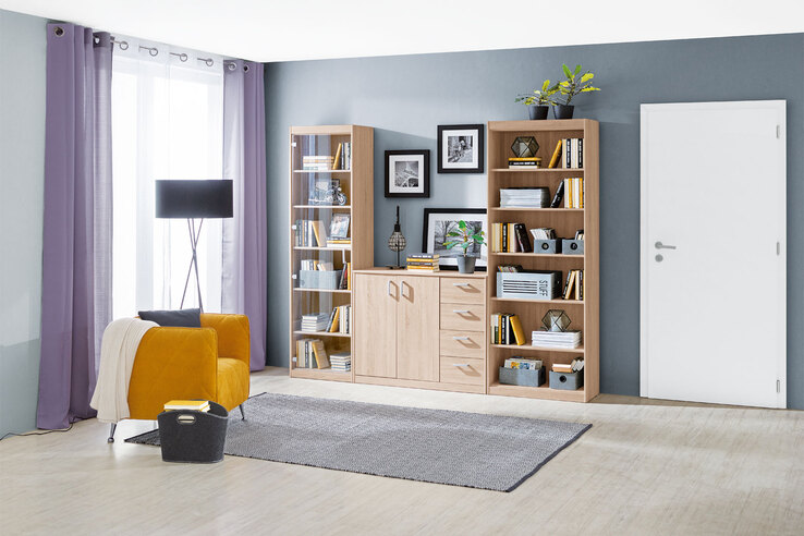 Kommode Mega Typ 39 Eiche Sägerau-Optik106,4x84,8x36,5cm