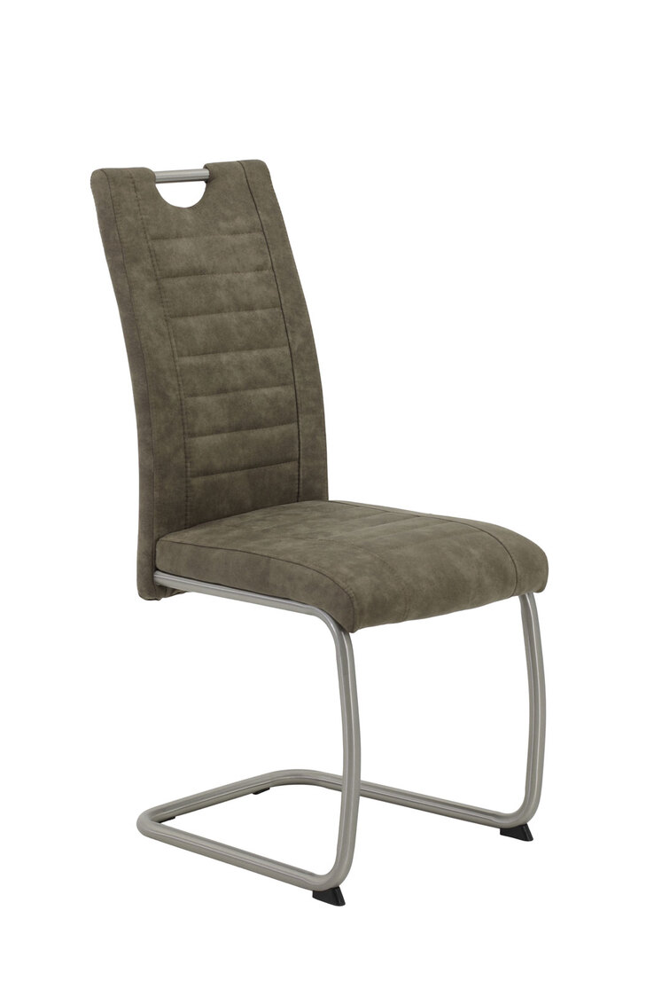 Tischgruppe Ulla 5-teilig Sonoma Eiche Optik/Microfaser Schlamm