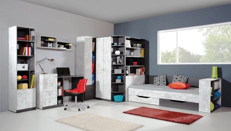 Regal Tablo Graphit/Enigma 45 x 195 x 40 cm