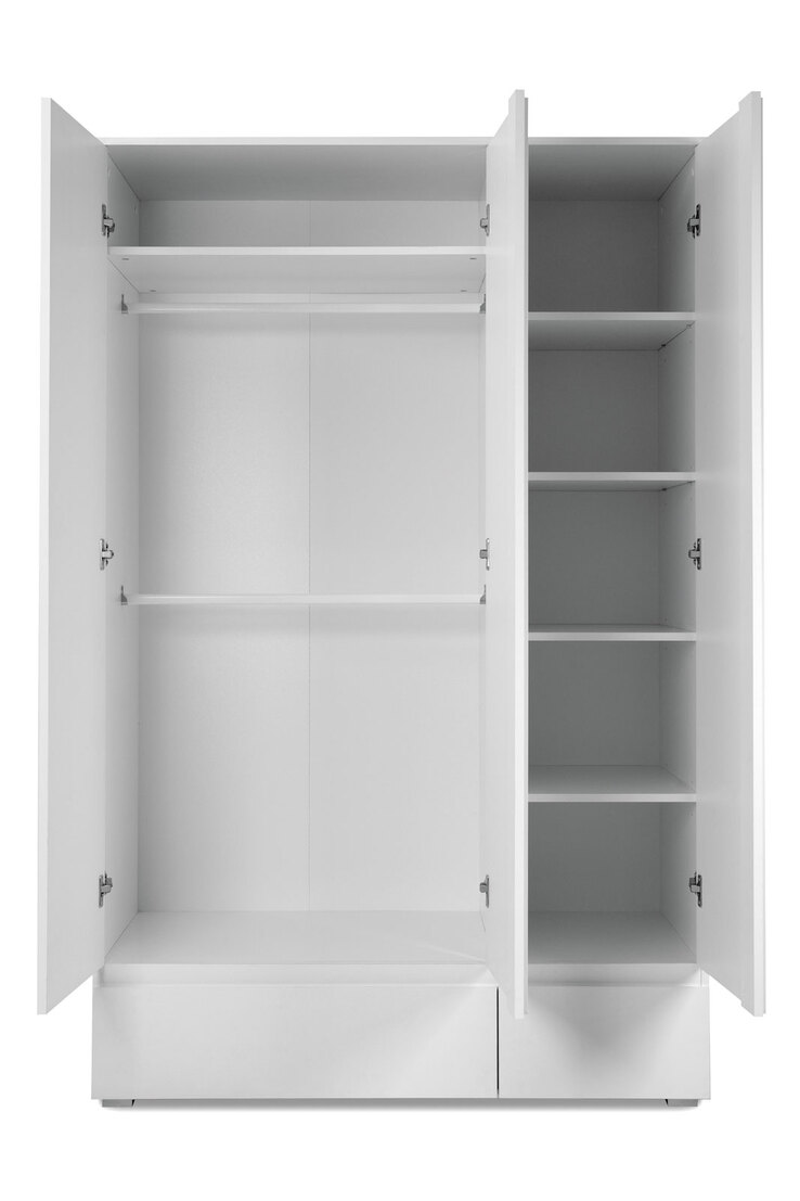 Kleiderschrank Image Weiß 120 x 191 x 55 cm