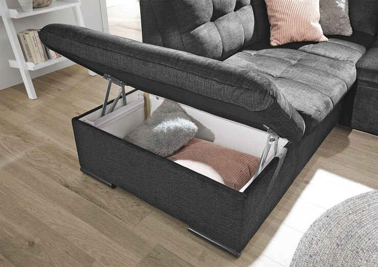 Ecksofa Estrella 217 x 283 cm anthrazit