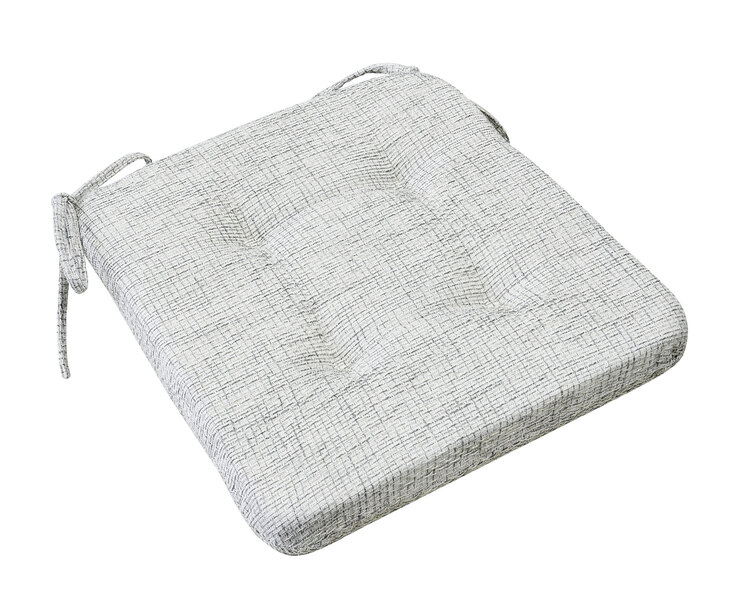 2er Set Stuhlkissen Caruso Silber ca. 40 x 42 cm