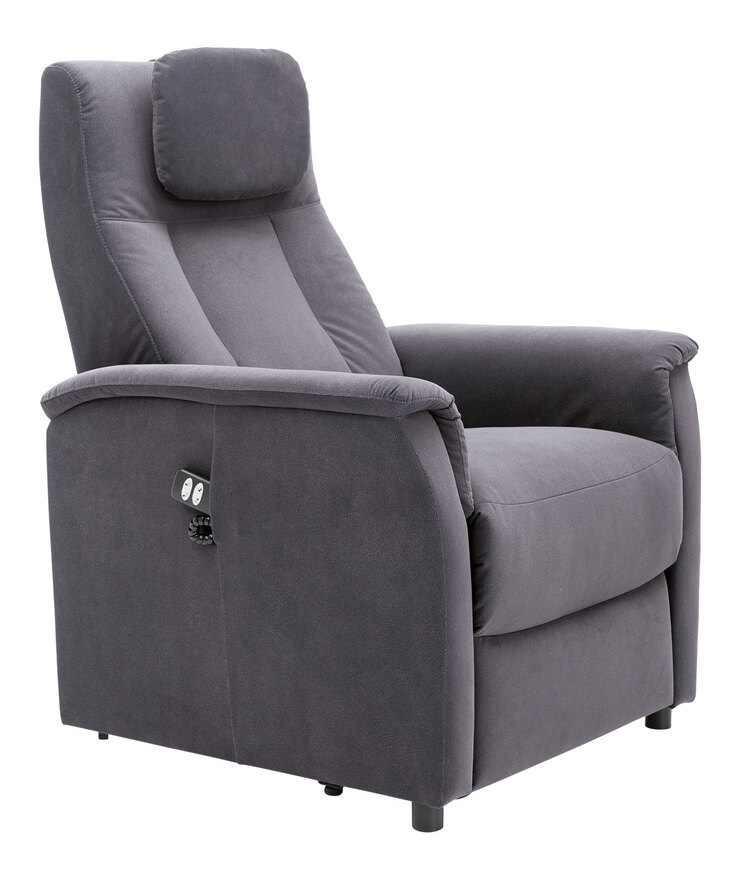 Fernsehsessel Silas Mikrofaser Bull Grey